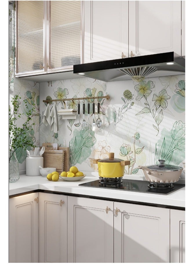 Anna Eco-friendly Moisture-Resistant and Oil-Proof Self-Adhesive Wallpaper with Colorful Patterns for Home Decoration - Image 5