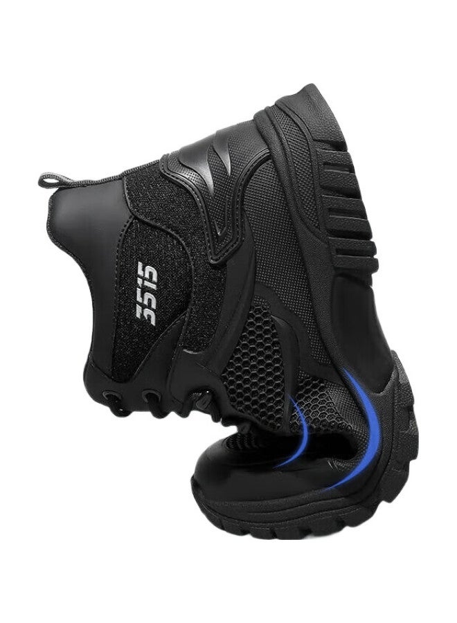 Strongman 3515 Men'S Boots, Lace-Up Style, Outdoor Training Boots, Kevlar Puncture-Resistant, Casual All-Season Style, Military Enthusiast Sports Hiking Boots, Jds007, Black, Size 41 - Image 1