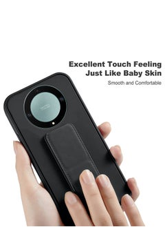 Wtech Hand Grip And Multi Stand Magnetic Car Mount Kickstand Finger Strap Case Cover For Honor X9b 5G 2023 Black  - Image 4