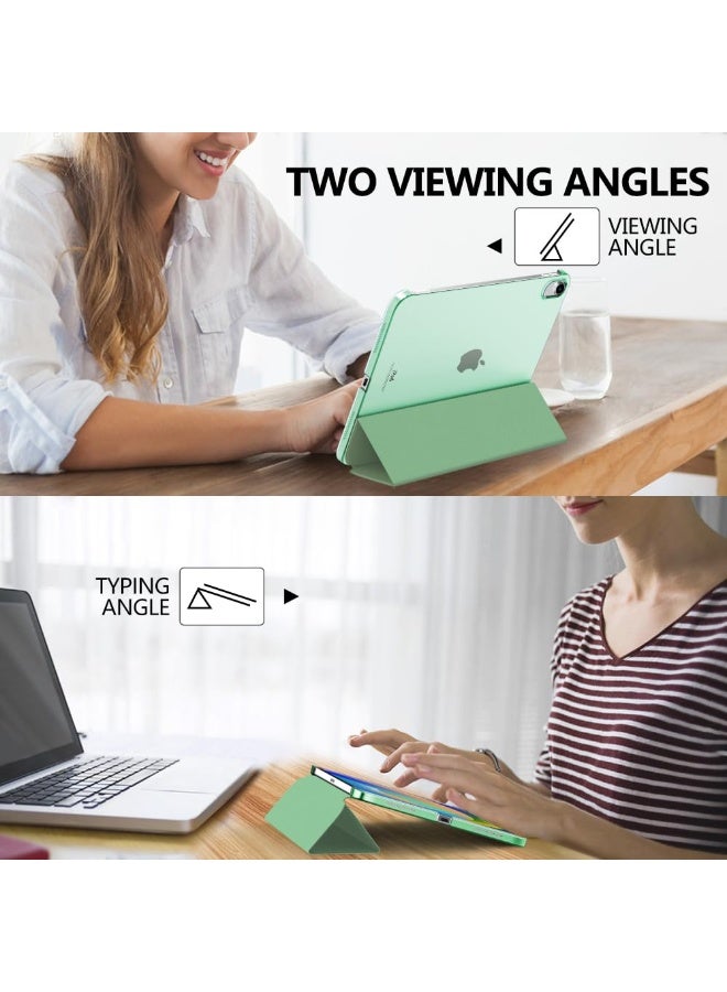 فوميمو حافظة لجهاز iPad (A16) 11 بوصة 2025/iPad 10 10.9 بوصة 2022، غطاء خلفي شفاف مع حامل قلم، وغطاء حافظة مع خاصية السكون/التنشيط التلقائي لجهاز iPad 10 10.9 بوصة 2022/iPad 11 11 بوصة 2025(أخضر) - Image 5