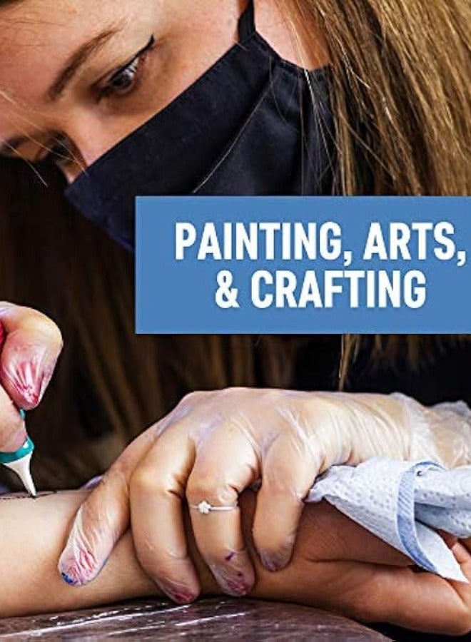 Halapack 200,300 Clear Disposable Large Vinyl Gloves - Powder-Free, Ideal for Painting, Coloring, and Medical Use - Image 5