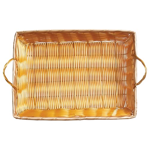 Winco PWBN-16B 16-Inch by 11-Inch by 3-Inch Rectangular Woven Basket with Handles,Medium - Image 4