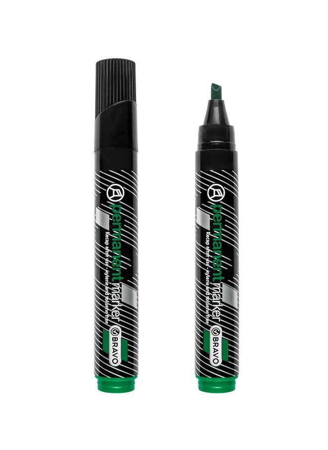 Bravo Bravo Permanent Marker - Chisel Tip - Green 