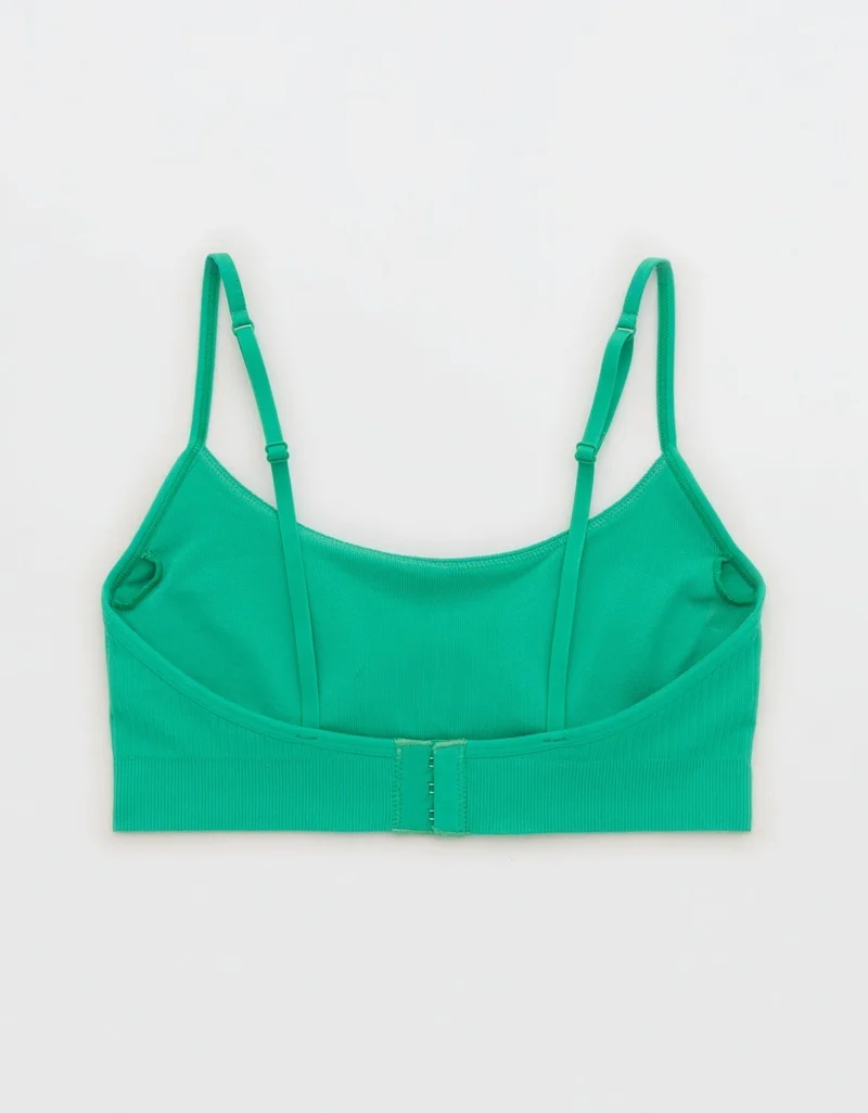 Aerie  Aerie Superchill Seamless Rib Padded Scoop Bralette for Women | Best Price UAE