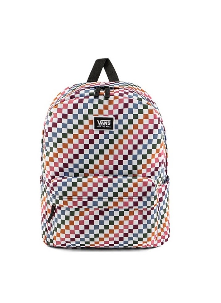 VANS 【School season】 Classic checkerboard print schoolbag Colorful schoolbag Large capacity schoolbag Universal schoolbag Laptop schoolbag  - Image 1