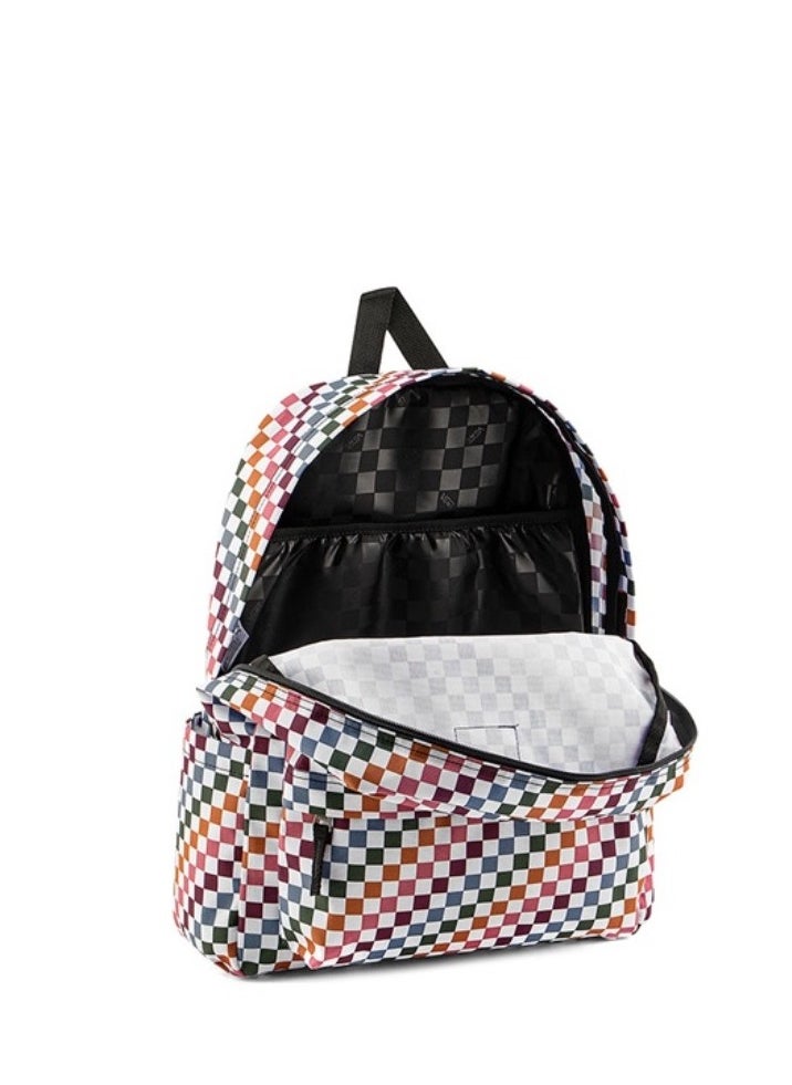 VANS 【School season】 Classic checkerboard print schoolbag Colorful schoolbag Large capacity schoolbag Universal schoolbag Laptop schoolbag  - Image 3