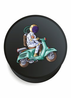 Cosmonaut on a scooter