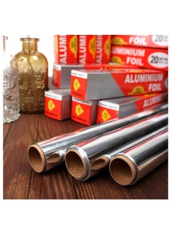 Generic 2-Piece Pack 5M Disposable Food Grade Aluminum Foil Roll  For Grilling, Roasting, Baking, And Food Storage To Preserve Freshness, 30CM Width, Perfect For Kitchen Wrap,Cooking (12micron Thickness)  - Image 3