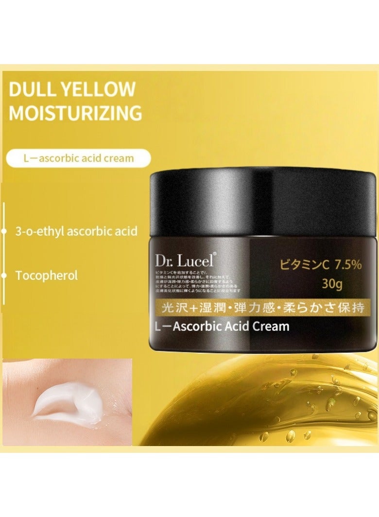 Dr. Lucel كريم حمض الأسكوربيك، مضاد أكسدة لطيف، يحارب الجذور الحرة، ويفتح لون البشرة 30 غرام - Image 1