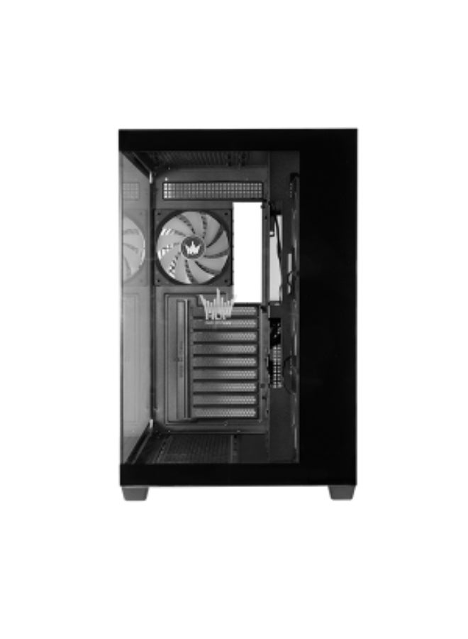 جالاكس كيس كمبيوتر ألعاب GALAX HOF ALLSYNQ ATX Mid-Tower مع لوح زجاجي مقسى، 4 مراوح ARGB، وتصميم شبكي عالي التدفق - Image 4