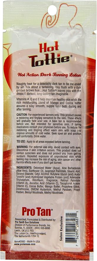Pro Tan Hot Tottie Hot Action Dark Tanning Lotion 250 ml - Image 2