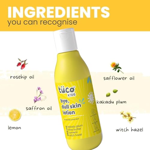 Tuco® Kids Body Wash/Shower Gel, Dull Skin Lotion Combo | Gently Cleanse, Soothe, and Nourish | Ages 2-5, 5-10, 10-15 | SLS/SLES and Paraben Free | 500 ml (Pack of 2) - Image 2