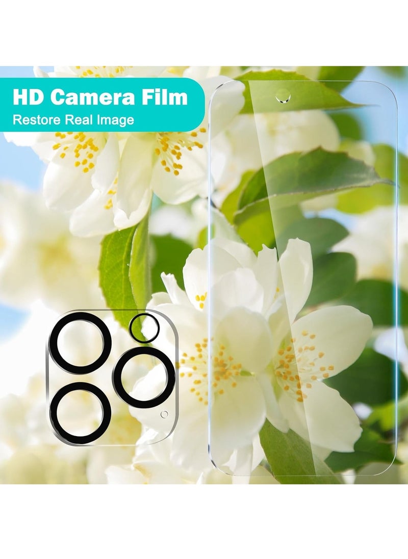 vesus [3+3 Pack] Privacy Screen Protector with Camera Lens Protector for iPhone 16 Pro 6.3" â€“ [Full Coverage] [Anti-Spy] [9H Hardness] [Edge Protection] [Easy Installation] [Bubble-Free] - Image 5