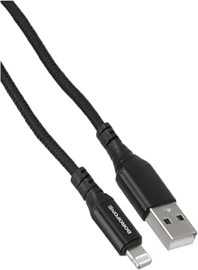 كابل شحن وبيانات فائق السطوع من BOROFONE BX54 لـ Lightning - أسود
