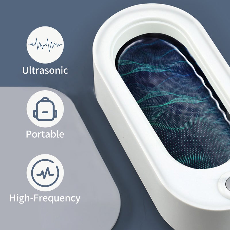 Ultrasonic Jewelry Cleaner Portable Cleaning Tool High-Frequency Vibration Cleaner for Contact Lenses Gold Silver Glasses Watch Ring Coins - Image 5