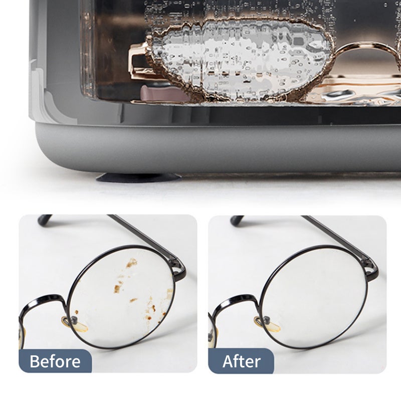 Ultrasonic Jewelry Cleaner Portable Cleaning Tool High-Frequency Vibration Cleaner for Contact Lenses Gold Silver Glasses Watch Ring Coins - Image 3