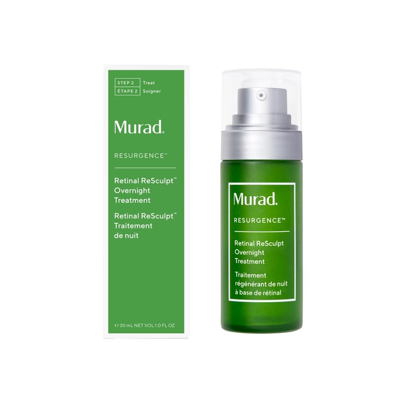 Murad Retinal ReSculpt Overnight Treatment  Advanced Face and Neck Serum with Encapsulated Retinal Kangaroo Paw Olive  Oat Smooths Deep Wrinkles and Crepey Skin  Lifts Sagging Skin  1 Fl Oz