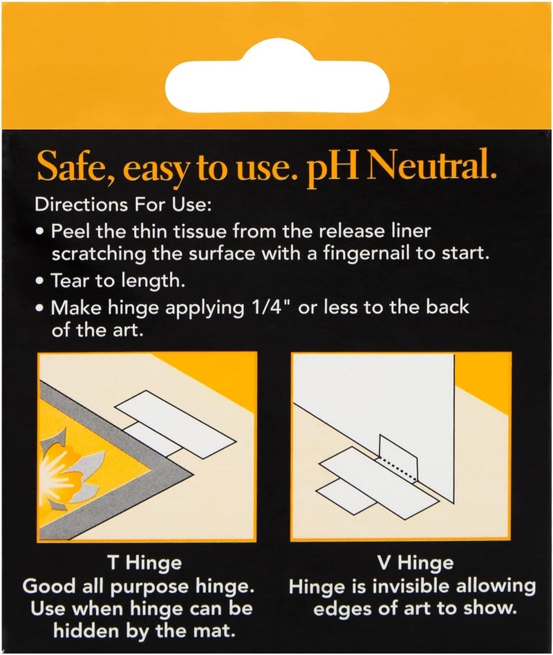 Lineco Self-Adhesive Hinging Tissue - 1 Inch x 35 Feet Dispenser Box for Mounting Art - Image 2