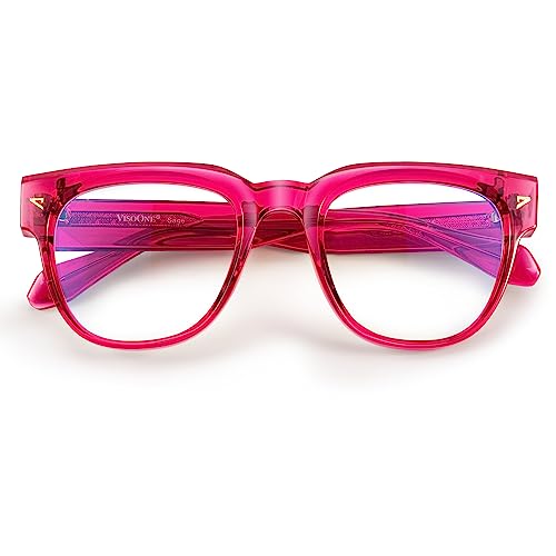 VISOONE Square TR90 Blue Light Blocking Glasses with Anti Glare Computer Glass Woman and Men SAGE - Image 4