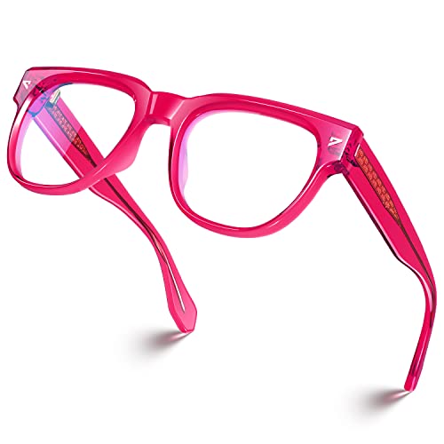 VISOONE Square TR90 Blue Light Blocking Glasses with Anti Glare Computer Glass Woman and Men SAGE - Image 1