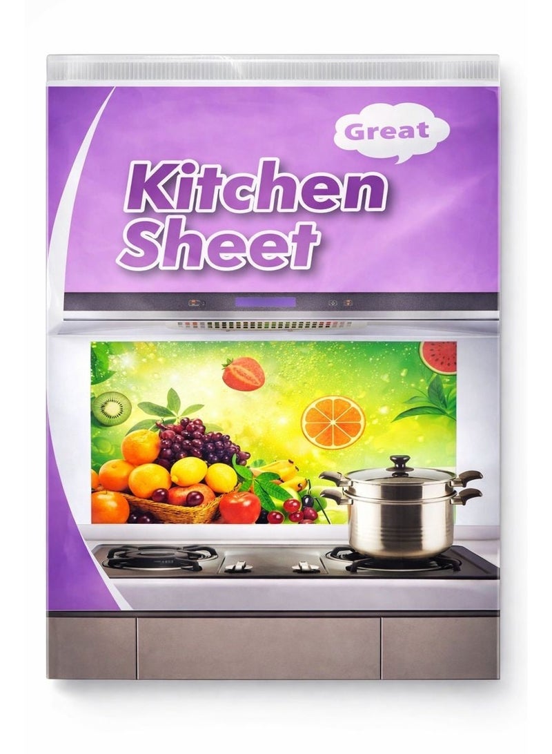 استيكر مطبخ ذاتي اللصق خلف البوتجاز – مقاوم للحرارة والزيت والمياه – سهل التركيب والتنظيف - Image 3