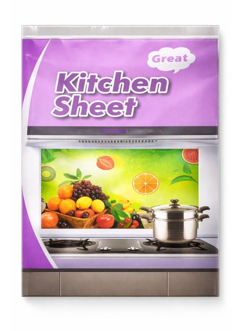 استيكر مطبخ ذاتي اللصق خلف البوتجاز – مقاوم للحرارة والزيت والمياه – سهل التركيب والتنظيف - Image 2