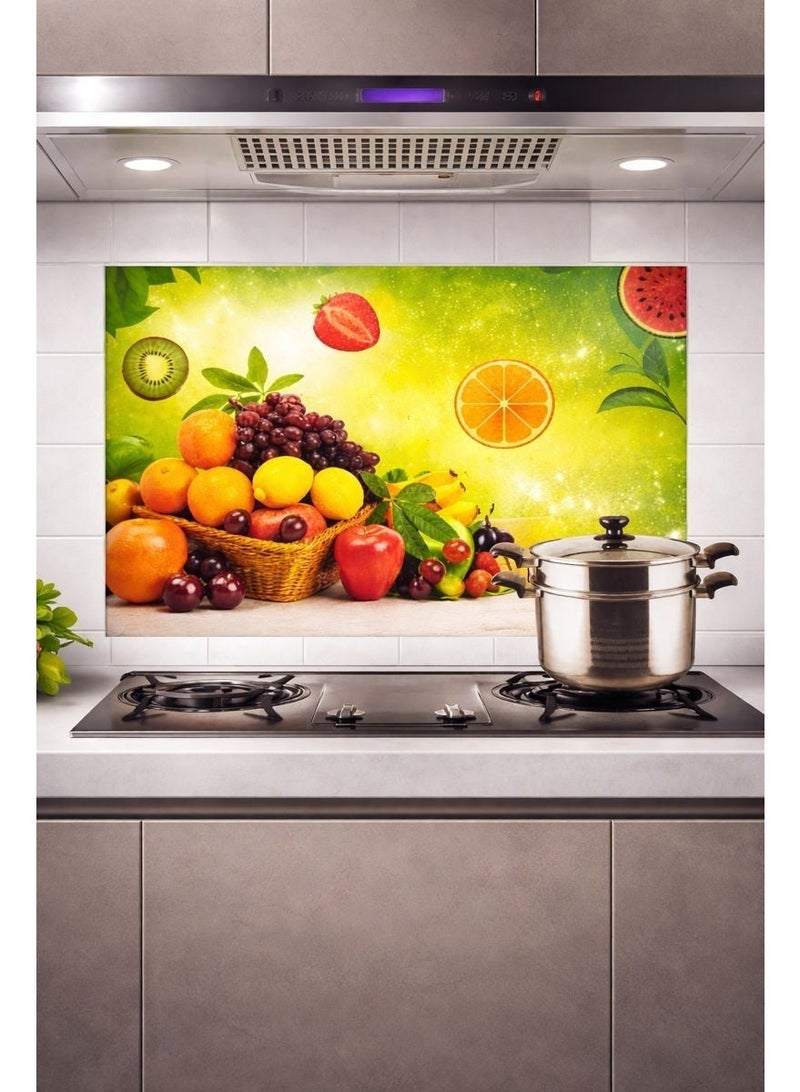 استيكر مطبخ ذاتي اللصق خلف البوتجاز – مقاوم للحرارة والزيت والمياه – سهل التركيب والتنظيف - Image 1