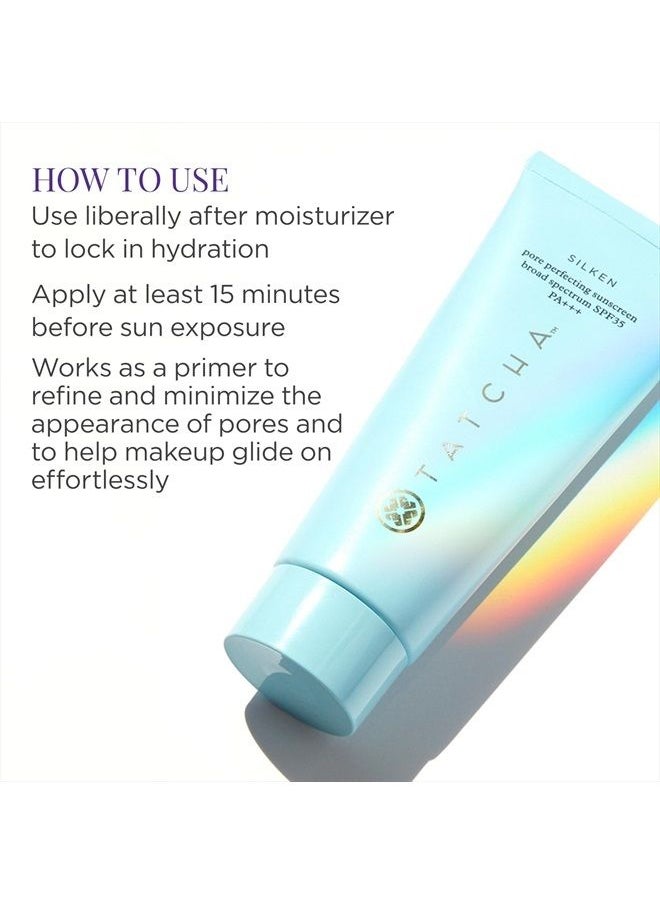 TATCHA - Tatcha Silken Pore Perfecting Sunscreen SPF 35 | Lightweight Sunscreen with Matte Finish and UVA/UVB Protection, 60 ml | 2 oz - Image 1