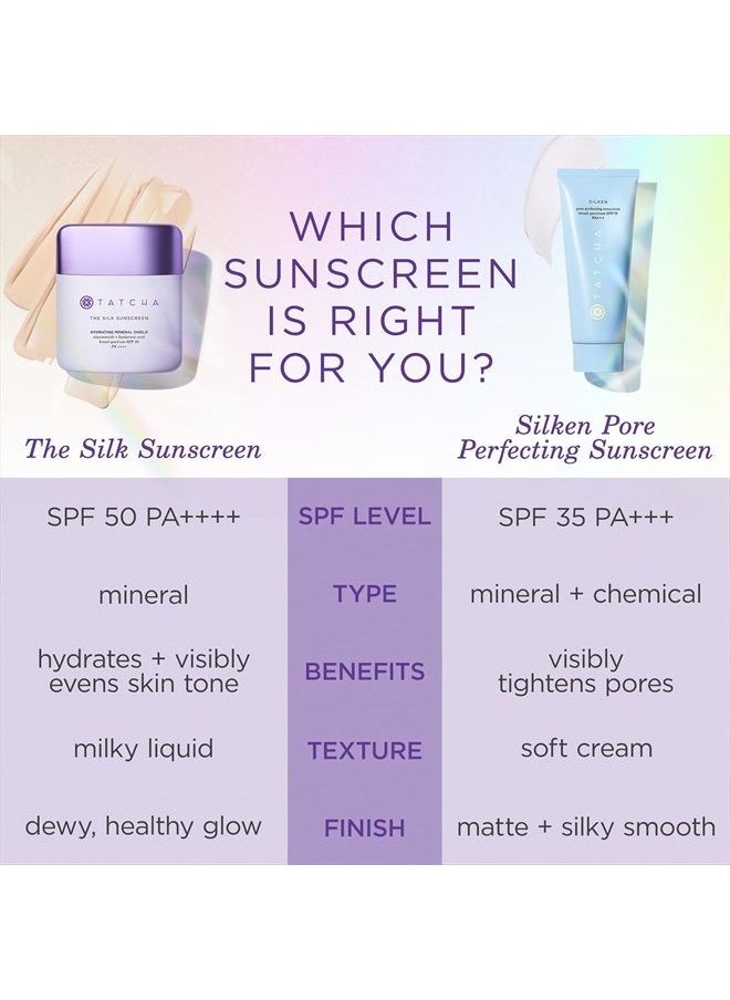 TATCHA - Tatcha Silken Pore Perfecting Sunscreen SPF 35 | Lightweight Sunscreen with Matte Finish and UVA/UVB Protection, 60 ml | 2 oz - Image 1