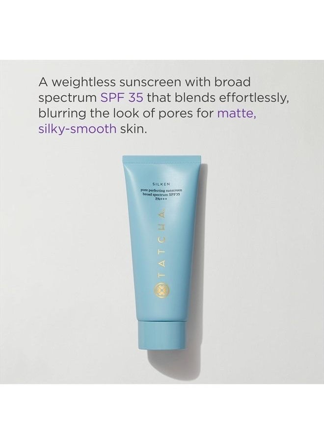 TATCHA - Tatcha Silken Pore Perfecting Sunscreen SPF 35 | Lightweight Sunscreen with Matte Finish and UVA/UVB Protection, 60 ml | 2 oz - Image 1
