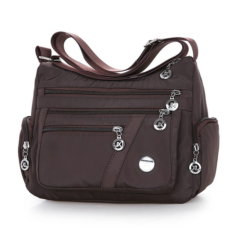 Mudono Crossbody Bag for Women Nylon Shoulder Purse Roomy Large Capacity Travel Purse Lightweight Messenger Satchel - Image 1