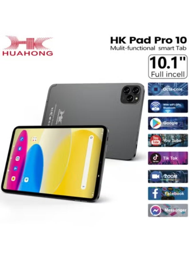 HK Pad Pro 10 – 10.1" Android 15 Tablet with Keyboard | Dual SIM, 16GB RAM + 1TB Storage, Octa-Core Processor, 8000mAh Battery, 5G Wi-Fi Smart Pad for Gaming, Study, Work & Entertainment - Image 1