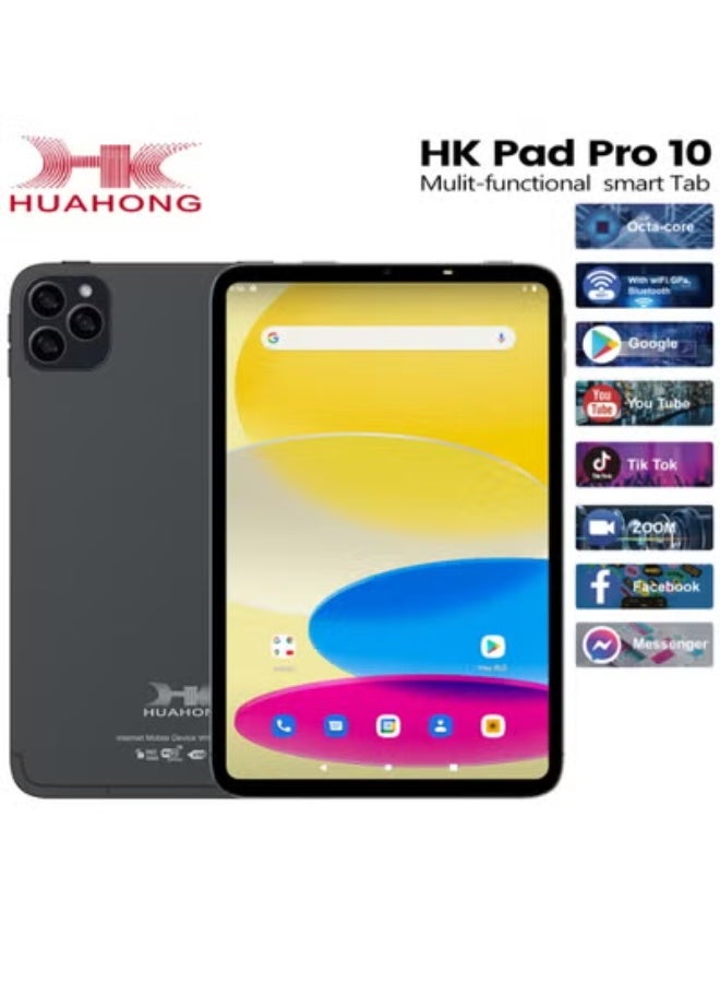 HK Pad Pro 10 – 10.1" Android 15 Tablet with Keyboard | Dual SIM, 16GB RAM + 1TB Storage, Octa-Core Processor, 8000mAh Battery, 5G Wi-Fi Smart Pad for Gaming, Study, Work & Entertainment - Image 3