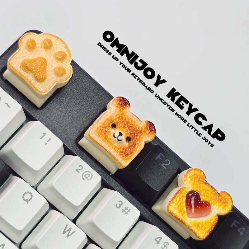 Animal Themed Keycaps Cat Paw Cute Claw Bear Design Cartoon Style for Gamers Office Keyboard Unique Gift - Image 1