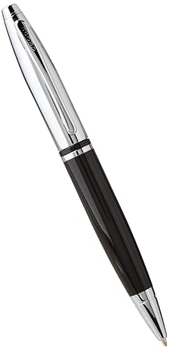 Cross Calais Refillable Ballpoint Pen, Medium Ballpen, Includes Premium Gift Box - Chrome/Black - Image 3