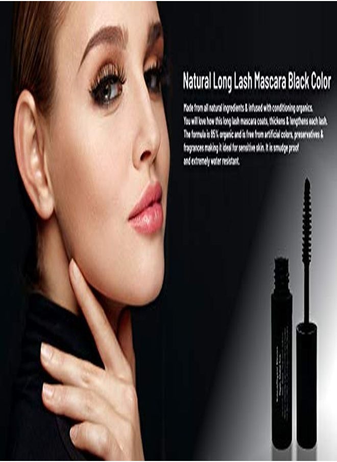Mom's Secret 100% Natural Mascara Black, Organic, Vegan, Paraben & Gluten Free, Strengthens & Volumes, Stays On All Day, Made In The Usa, 0.25 Ounce  - Image 2