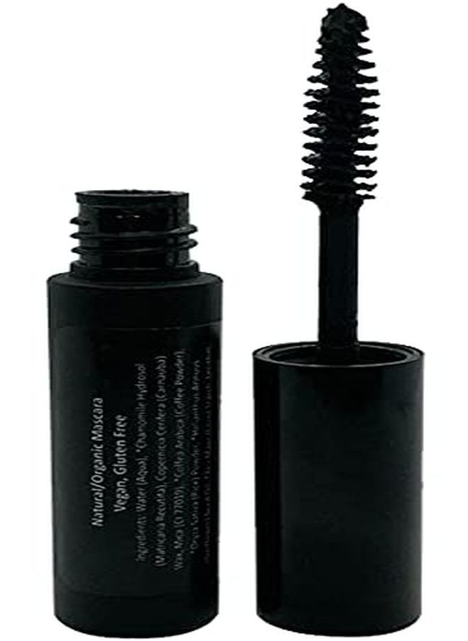 Mom's Secret 100% Natural Mascara Black, Organic, Vegan, Paraben & Gluten Free, Strengthens & Volumes, Stays On All Day, Made In The Usa, 0.25 Ounce  - Image 1