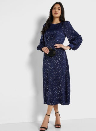 Polka Dot Midi Dress