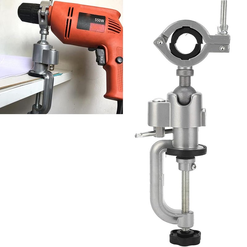 Serplex Small Bench Clamp Vise 360 Swivel Desk Vise Adjustable 3750mm Clamp Range Table Bench Clamp Vise Electric Drill Rack Electric Drill Stand Holder Multifunctional Bracket For Electric Drill - Image 1