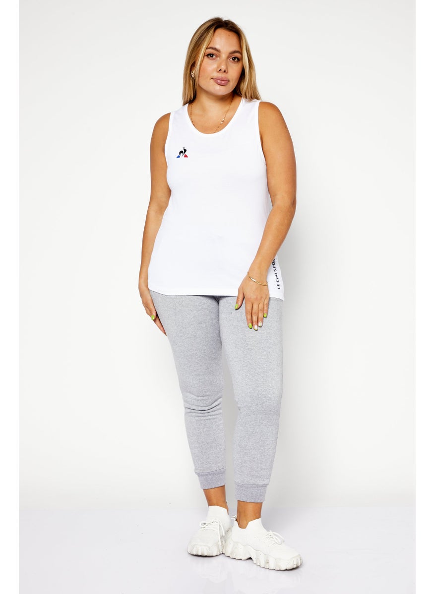 le coq sportif - Women Sportswear Fit Brand Logo Training Top, White - Image 1