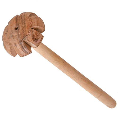 RJ kitchenware Store Wooden ravai/Whisk/ghotni/rai (30 cm) Mathani Milk Pure Hand Blender/Mathani Rai Sheesham/Mixer Hand Blender Butter Milk, Lassi Maker - Image 2