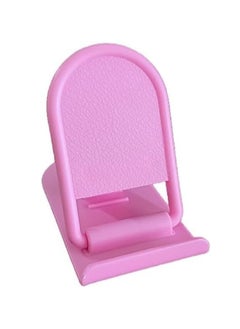 Generic Foldable Oval Stand To Adjust Viewing Angles For All Types of Mobile Phones, Tablets, Ipads And Tablets - Pink 