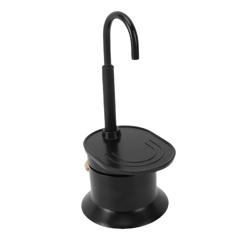 Single Tube Coffee Pot 1 Cup 50ML Aluminum Alloy Single Spout Stovetop Coffee Maker for Camping Outdoor Travel Black - Image 5