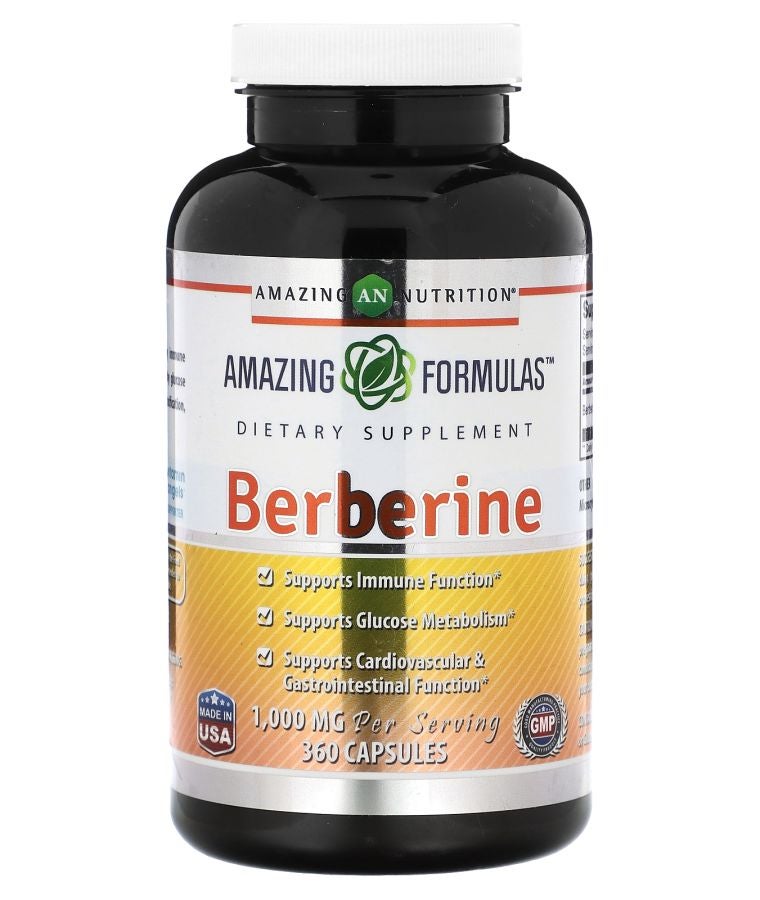 Amazing Nutrition Berberine 360 Capsules (500 mg per Capsule)
