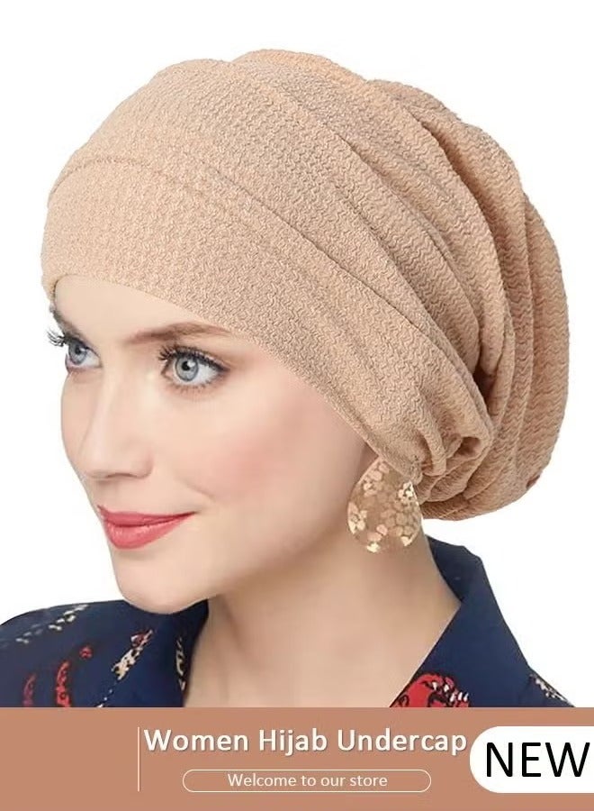 جيوستوس النساء تحت وشاح الحجاب قبعة قبعة قبعة رئيس رأس الحجاب الإسلامي قبعة العمامة إسلامية داخلية الحجاب وشاح القاع القاع كاب ناعم متماسكة غطاء الأنبوب للنساء الفتيات - Image 1