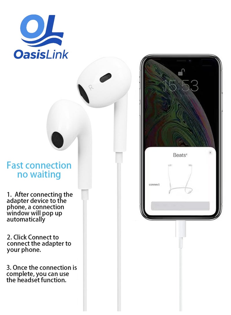 أواسيس لينك الجيل الرابع من سماعات الأذن السلكية مناسب لأجهزة Apple  وHonor للتحكم السلكي في الأذن والهاتف المحمول والكمبيوتر اللوحي والألعاب - Image 2