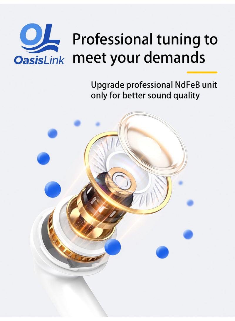 أواسيس لينك الجيل الرابع من سماعات الأذن السلكية مناسب لأجهزة Apple  وHonor للتحكم السلكي في الأذن والهاتف المحمول والكمبيوتر اللوحي والألعاب - Image 3