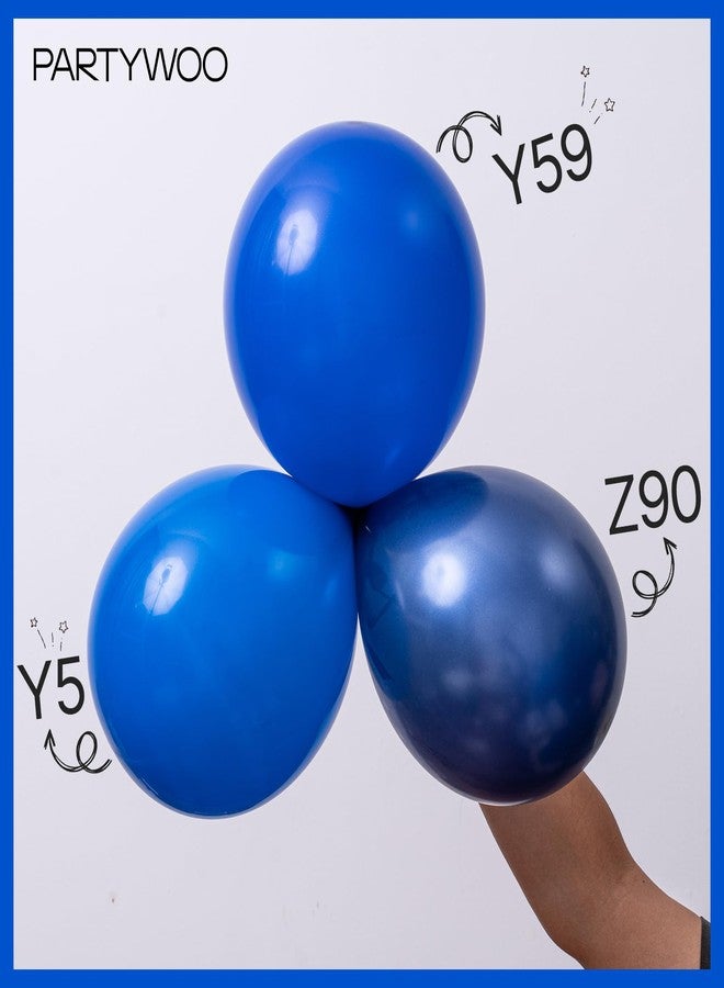 PartyWoo Royal Blue Balloons 145 pcs Different Sizes of 18 12 10 5 Inch Dark Blue Matte Balloon Arch Kit Garland for Graduation 4th of July Baby Shower Birthday Party Decorations Blue-Y59 - Image 5