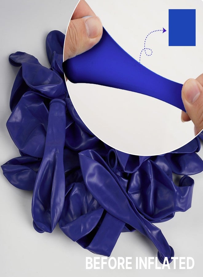 PartyWoo Royal Blue Balloons 145 pcs Different Sizes of 18 12 10 5 Inch Dark Blue Matte Balloon Arch Kit Garland for Graduation 4th of July Baby Shower Birthday Party Decorations Blue-Y59 - Image 2