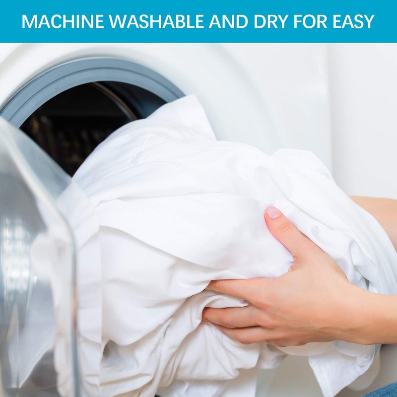 Biloban Zippered Queen Mattress Protector (3/4/5/7/9/13Inches), Waterproof Mattress Cover & Encasement, 6 Sides Wrapping Box Spring Cover Low Profile - Image 5